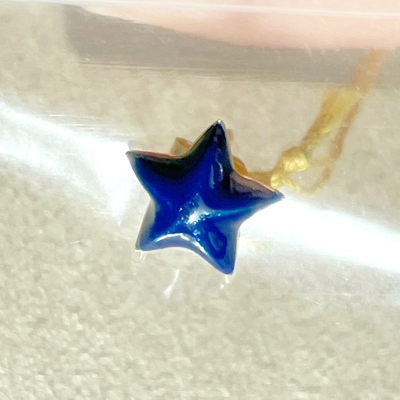 NWT Alison Lou Dark Blue Star Stud - Picture 10 of 11